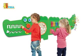 Viga 50346 Sensoryczna tablica manipulacyjna - krokodyl xl