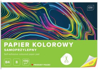 Zeszyt papierów kolorowych samoprzylepnych B4 8k. INTERDRUK Fluo