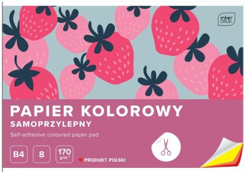 Zeszyt papierów kolorowych samoprzylepnych B4 8k. INTERDRUK