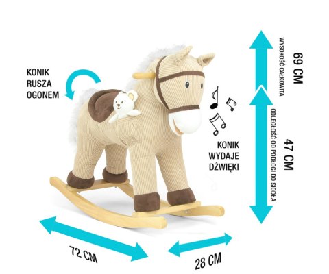 Koń Pony Beige