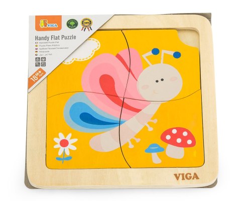 Viga 50136 Puzzle na podkładce - motylek