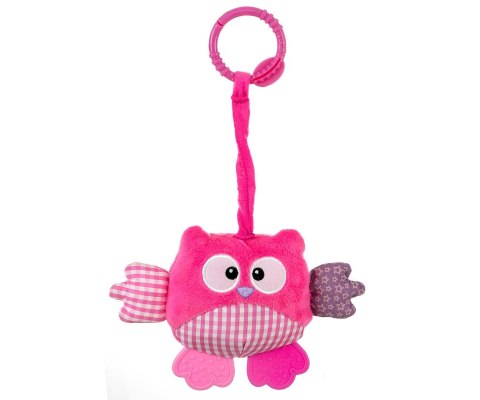 Zawieszka pluszowa Sówka - Cutie owl - 2881 PINK