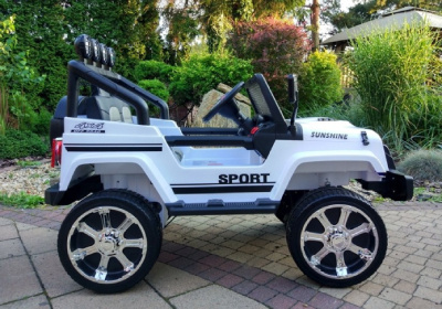 MEGA JEEP DRIFFTER EXCLUSIVE DLA 2 DZIECI, WOLNY START/ LAKIER. MIĘKKIE SIEDZENIE HP-011