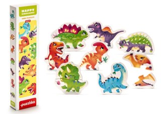 Puzzle Szczęśliwe Dinozaury 8 Zwierzątek 15252