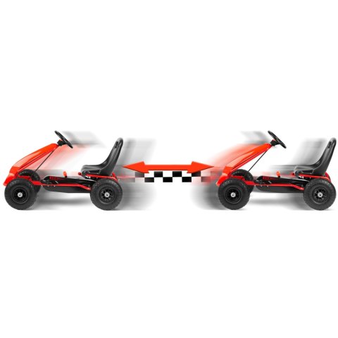 Gokart dziecięcy na pedały RK-593 czerwony