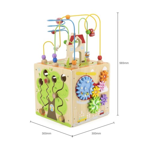 Viga 44591 Kostka edukacyjna 5w1 z labiryntem przestrzennym
