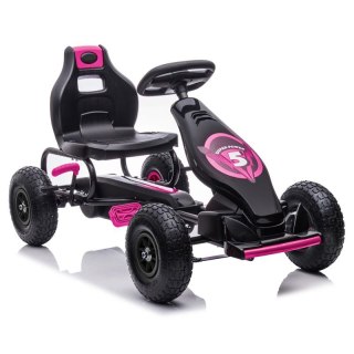 DUŻY GOKART NA PEDAŁY SUPER POWER 5, POMPOWANE KOŁA/G18