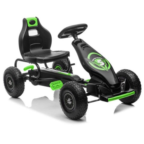 DUŻY GOKART NA PEDAŁY SUPER POWER 5, POMPOWANE KOŁA/G18