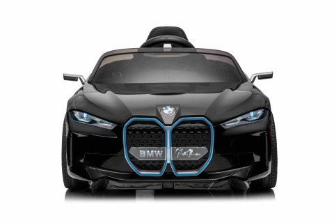 Autko BMW i4 na akumulator dla dzieci Czarny + Wolny Start + EVA + Ekoskóra + Audio LED + Pilot