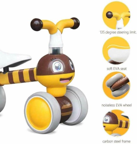 Rowerek rower biegowy Pszczółka jeździk mini rower - Bee ECOTOYS