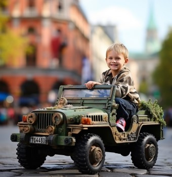 Auto terenowy J E E P gumowe koła EVA Pilot PA0244