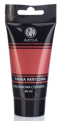 Farba akrylowa Astra tuba 60ml - mahoniowa czerwień