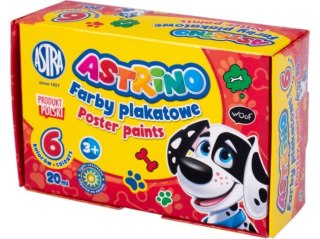 Farby plakatowe ASTRINO 6 kolory 20ml