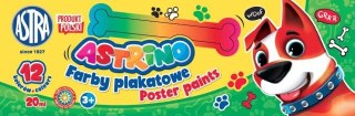 Farby plakatowe ASTRINO 12 kolorów 20ml