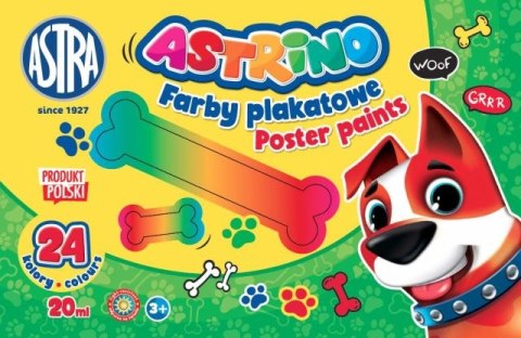 Farby plakatowe ASTRINO 24 kolory 20ml