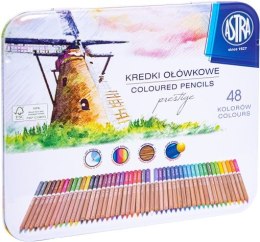 Kredki ołówkowe ASTRA Prestige z drewna cedrowego 48 kolorów