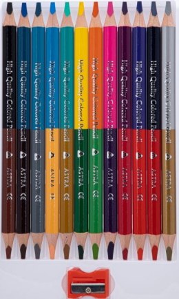 Kredki ołówkowe jumbo Astra 12 sztuk=24 kolory