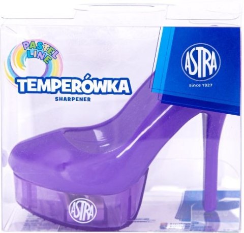 Temperówka w kształcie bucika 88 mm Astra, pvc box z eurozawieszką 1 szt.