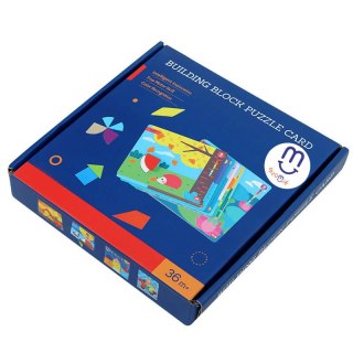 Puzzle edukacyjne Montessori z drewna