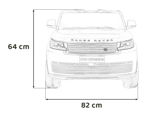 Auto na akumulator Range Rover SUV Lift Biały