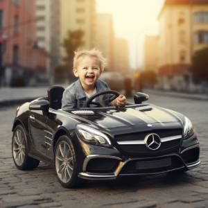 Lakierowany Mercedes SL65 AMG na Licencji DWUOSOBOWY 2x45W + pokrowiec