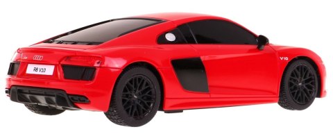 Audi R8 czerwony RASTAR model 1:24 Zdalnie sterowane auto + Pilot 2,4 GHz