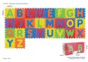 Mata Sensoryczna z 26 Puzzli Alfabet dla dzieci 10m+ Wyjmowane litery + Pianka EVA + Różne faktury