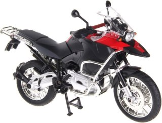 Motocykl BMW R 1200 GS czerwony RASTAR model 1:9 Metalowa karoseria