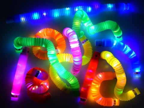 POP TUBE rurki sensoryczne świecące LED 12szt ZA4709