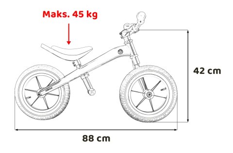 Rowerek Biegowy BMW Rastar 12 pompowane koła