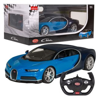 Bugatti Chiron niebieski RASTAR model 1:14 Zdalnie sterowane auto + Światła LED + Pilot 2,4 GHz