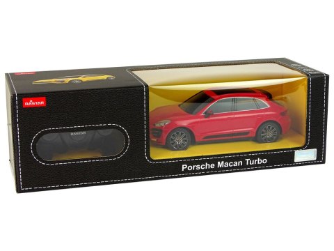 Auto R/C Porsche Macan Turbo 1:24 Rastar Czerwony