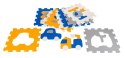 Mata z 9 Puzzli Pojazdy dla dzieci 10m+ Pianka EVA + Układanka pojazdy maszyny + Składanie figur 3D