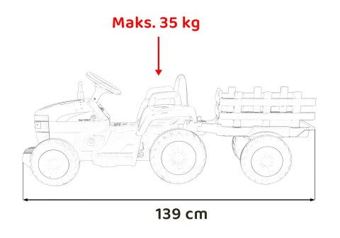 Traktor Z Przyczepą New Holland T7 Niebieski