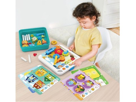 Hola interaktywny Panel nauka emocji liczb figur Montessori ZA4652