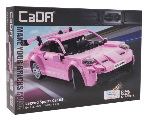 Klocki R/C Autko Sportowe Różowe EE