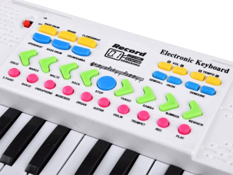 Organki mini keyboard zabawka dla dzieci 37 klawiszy mikrofon IN0160