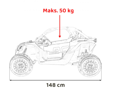 Auto Na Akumulator Buggy Can-am RS DK-CA001 Zielone