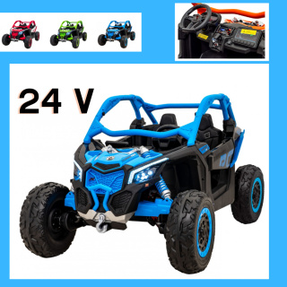 Buggy CAN-AM Maverick 24V niebieski 4 Silniki 200W DK-CA001