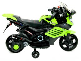 Motor na akumulator dla dzieci Skóra Eva MOTO-SX-1-Zielony