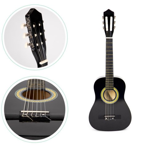 Gitara dla dzieci duża drewniana 6 strun ECOTOYS