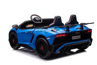 Auto Na Akumulator Lamborghini Aventador Niebieski Silnik bezszczotkowy LED