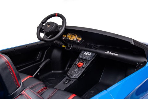 Auto Na Akumulator Lamborghini Aventador Niebieski Silnik bezszczotkowy LED