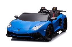 Auto Na Akumulator Lamborghini Aventador Niebieski Silnik bezszczotkowy LED