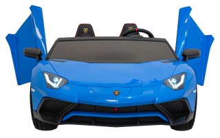 Auto Na Akumulator Lamborghini Aventador Niebieski Silnik bezszczotkowy LED