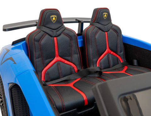 Auto Na Akumulator Lamborghini Aventador Niebieski Silnik bezszczotkowy LED