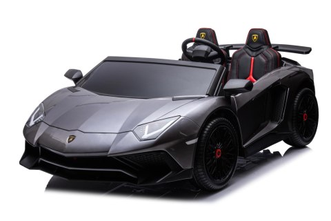 Auto Na Akumulator Lamborghini Aventador Szary Silnik bezszczotkowy LED