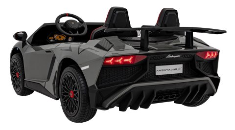 Auto Na Akumulator Lamborghini Aventador Szary Silnik bezszczotkowy LED