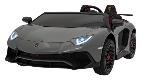 Auto Na Akumulator Lamborghini Aventador Szary Silnik bezszczotkowy LED