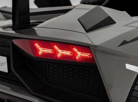 Auto Na Akumulator Lamborghini Aventador Szary Silnik bezszczotkowy LED